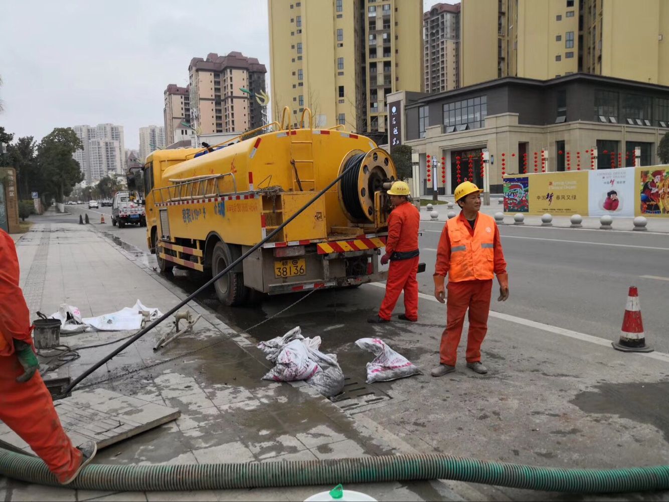 舒兰排污管道清淤-管道清洗